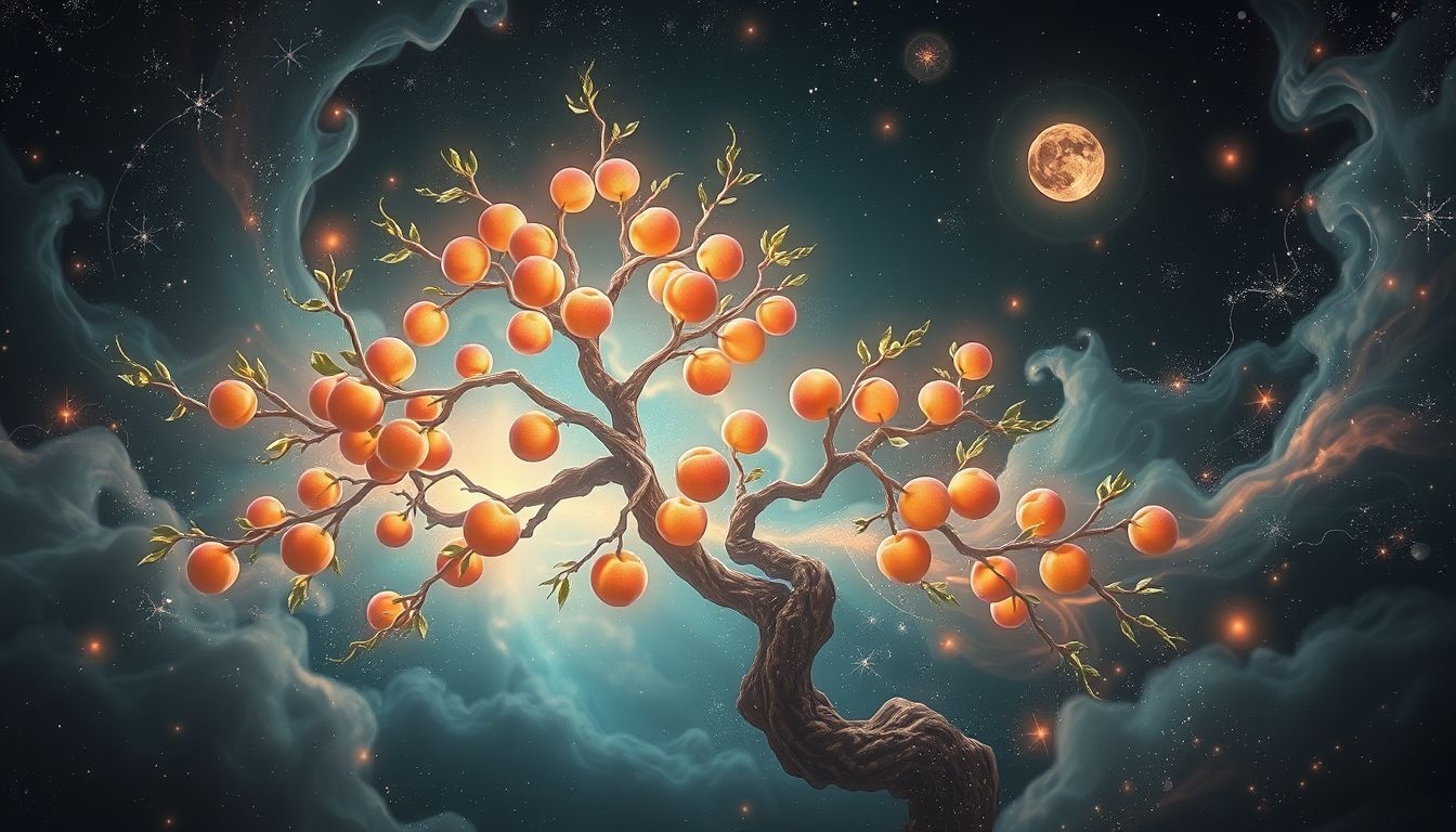 Dans la mythologie chinoise, le pêcher symbolise l'immortalité.