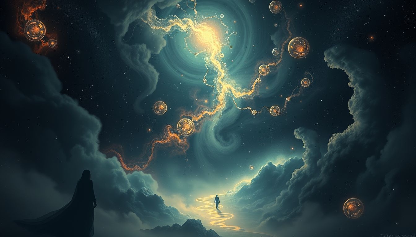 Le sombre symbolise souvent l'inconnu menant à de nouvelles possibilités.