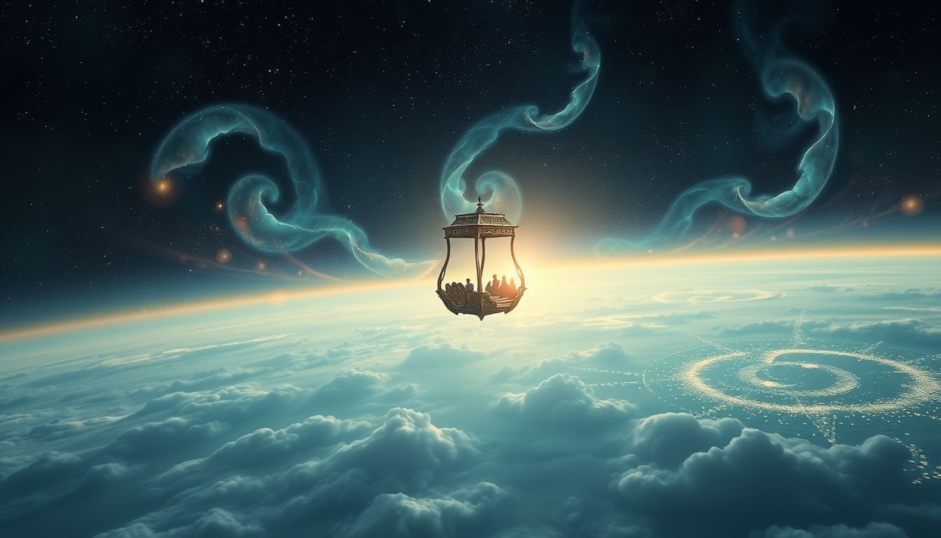 La nacelle symbolise l'élévation et une vision panoramique élargie.