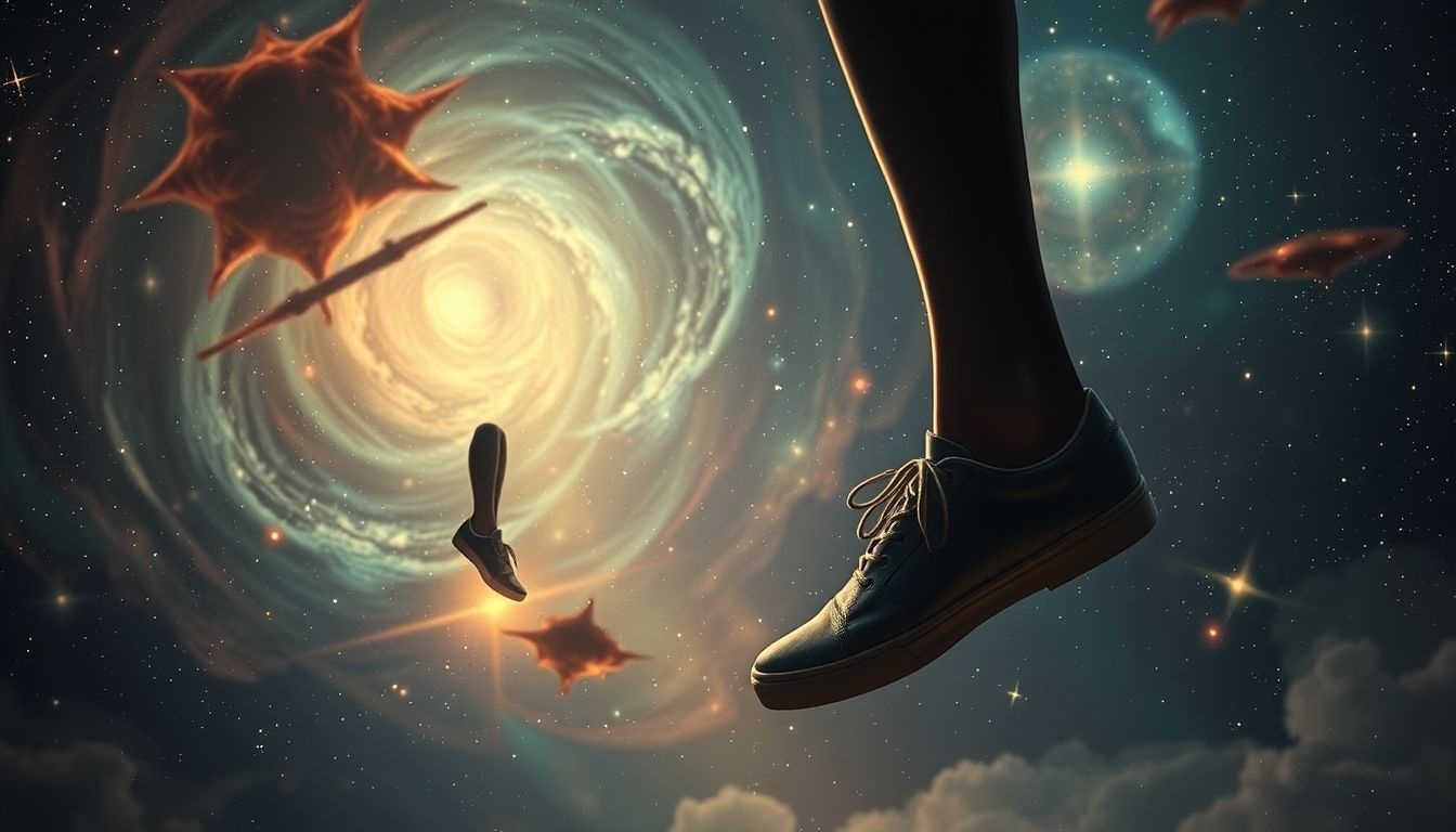 Porter les chaussures d’un ennemi symbolise confrontation et prise de pouvoir.