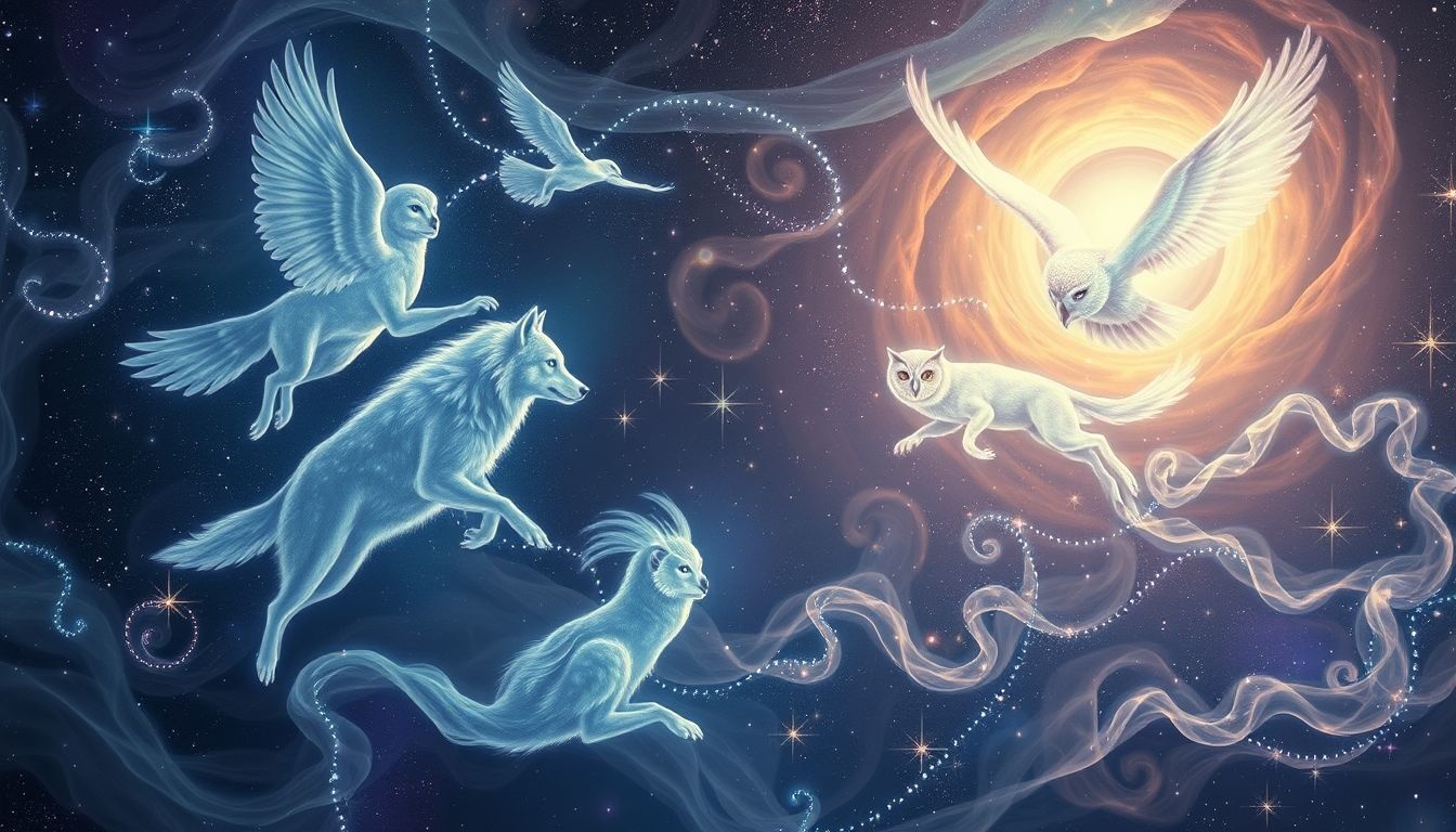 Rêver d'animaux au sabbat symbolise instincts puissants et transformations spirituelles.