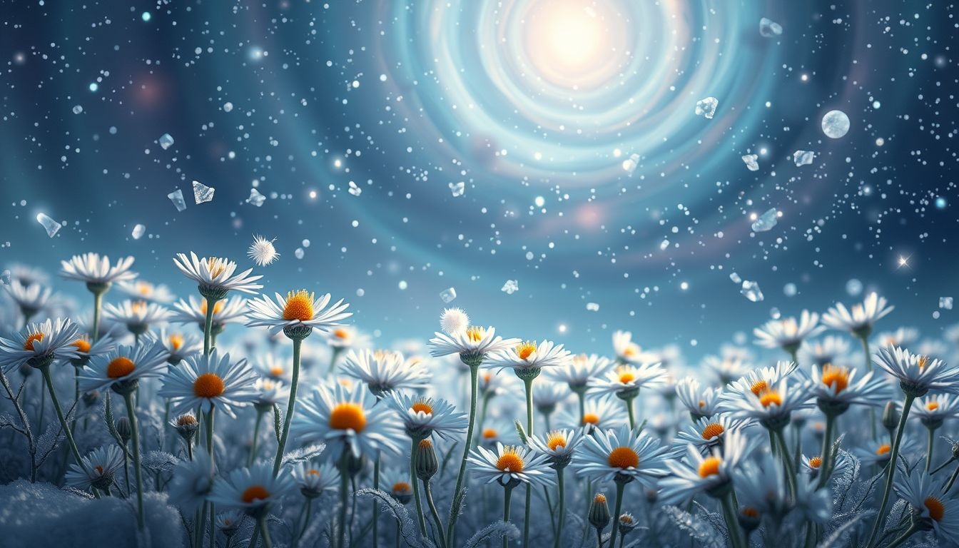 Rêver d'asters en hiver symbolise l'espoir au cœur de l'adversité.