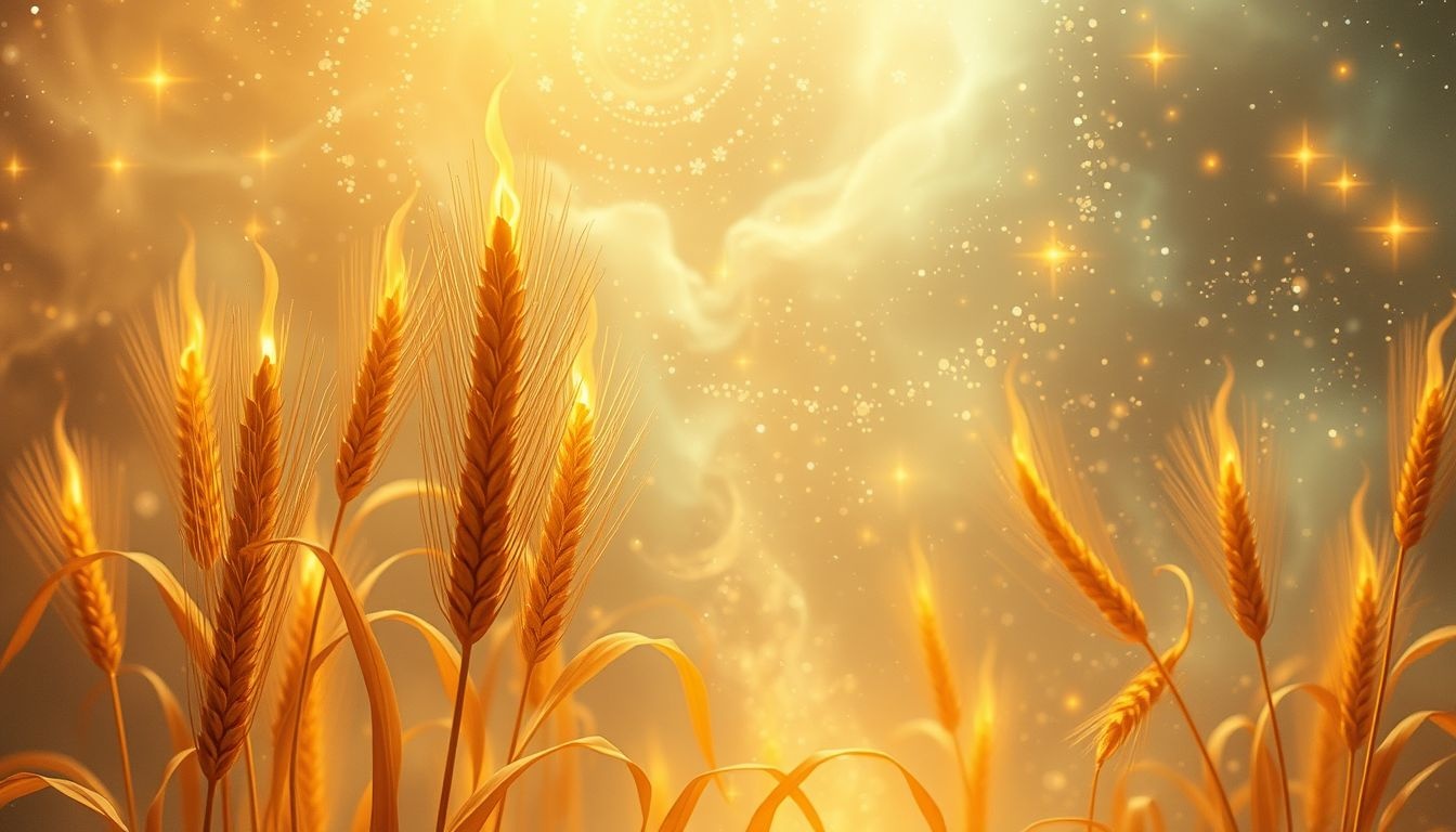 Rêver d’épis brûlant symbolise purification profonde et renouveau vital.