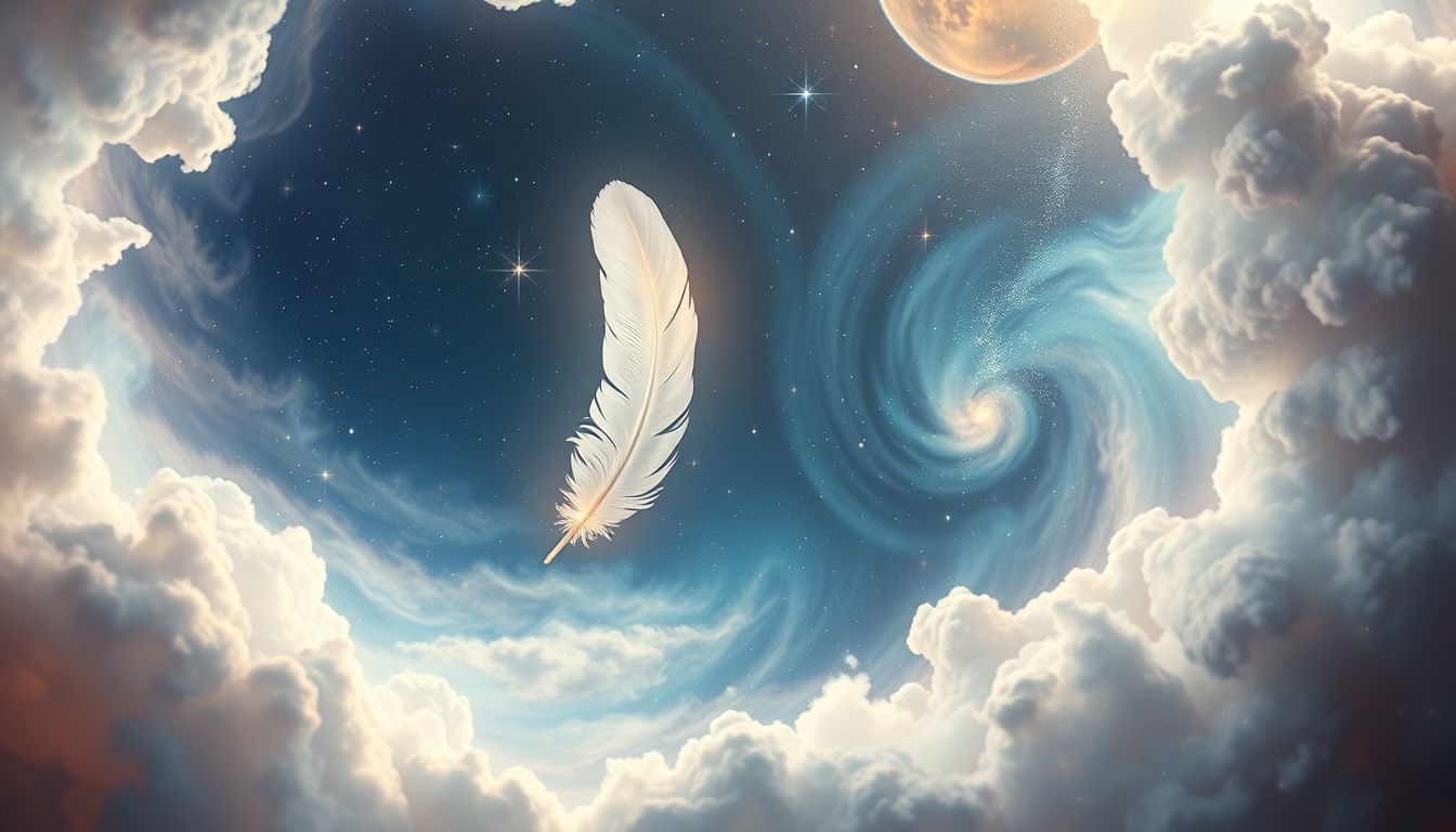 Rêver d’être blanc comme une plume symbolise pureté et renouveau.