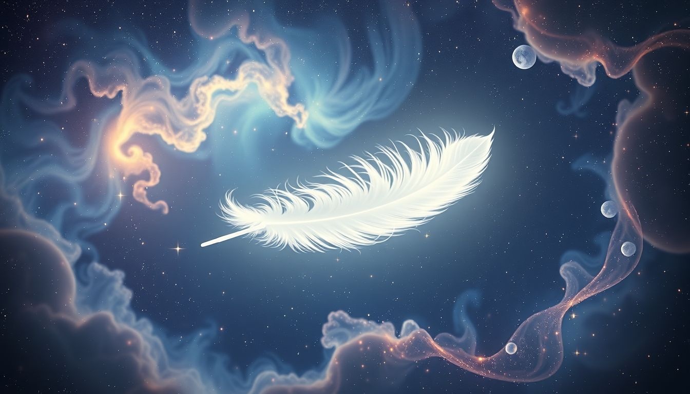 Rêver d’être blanc comme une plume symbolise une protection spirituelle.