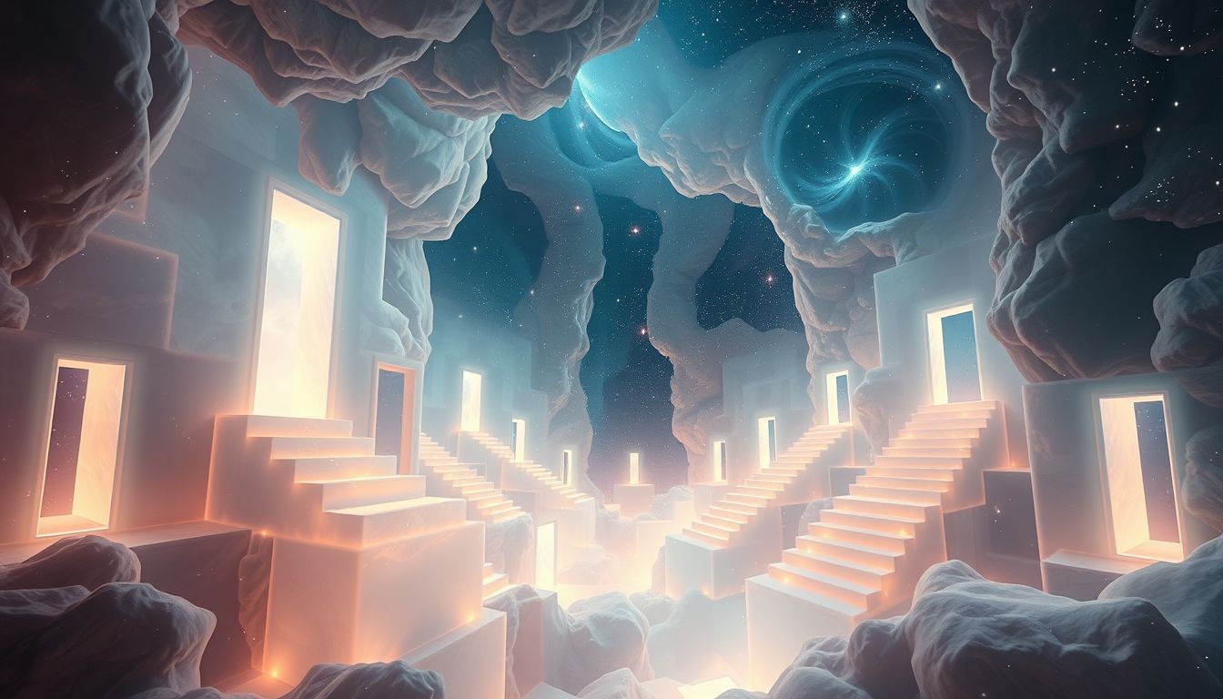 Rêver d’errer dans un bâtiment révèle des secrets intérieurs cachés.