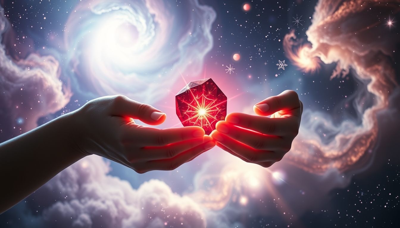 Rêver d'offrir une pierre de sang symbolise un cadeau puissant et précieux.