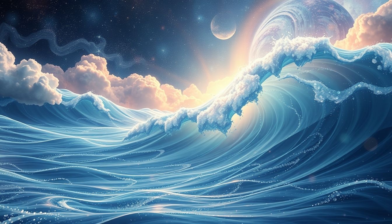 Les ondulations en rêve reflètent les changements météo intérieurs subconscients.