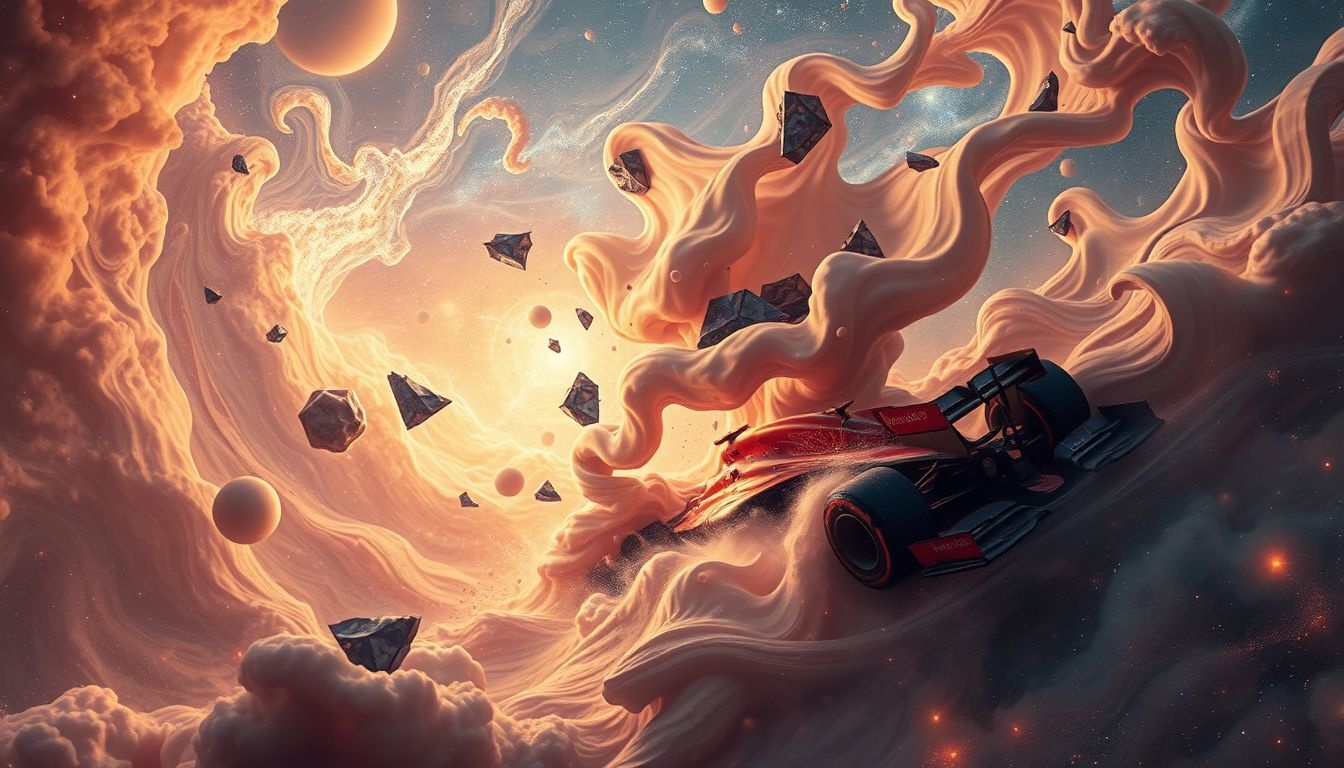 Rêver d'un accident de Formule 1 symbolise peur et perte de contrôle.