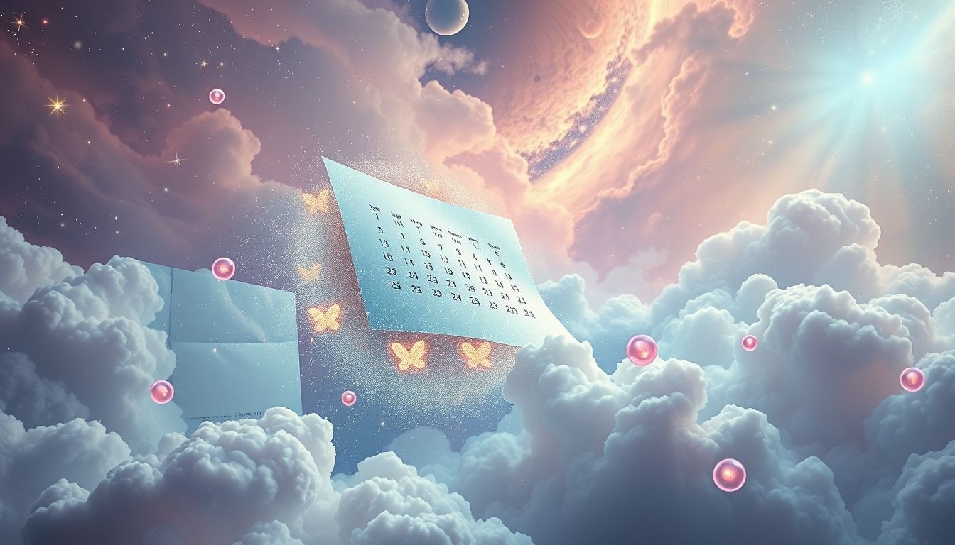 Rêver d’un calendrier symbolise le temps et nouvelles opportunités à venir.