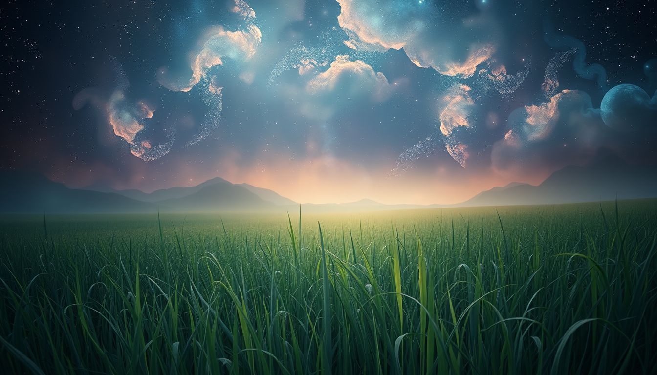 Rêver d’un champ d’herbe symbolise exploration et incertitude personnelle.