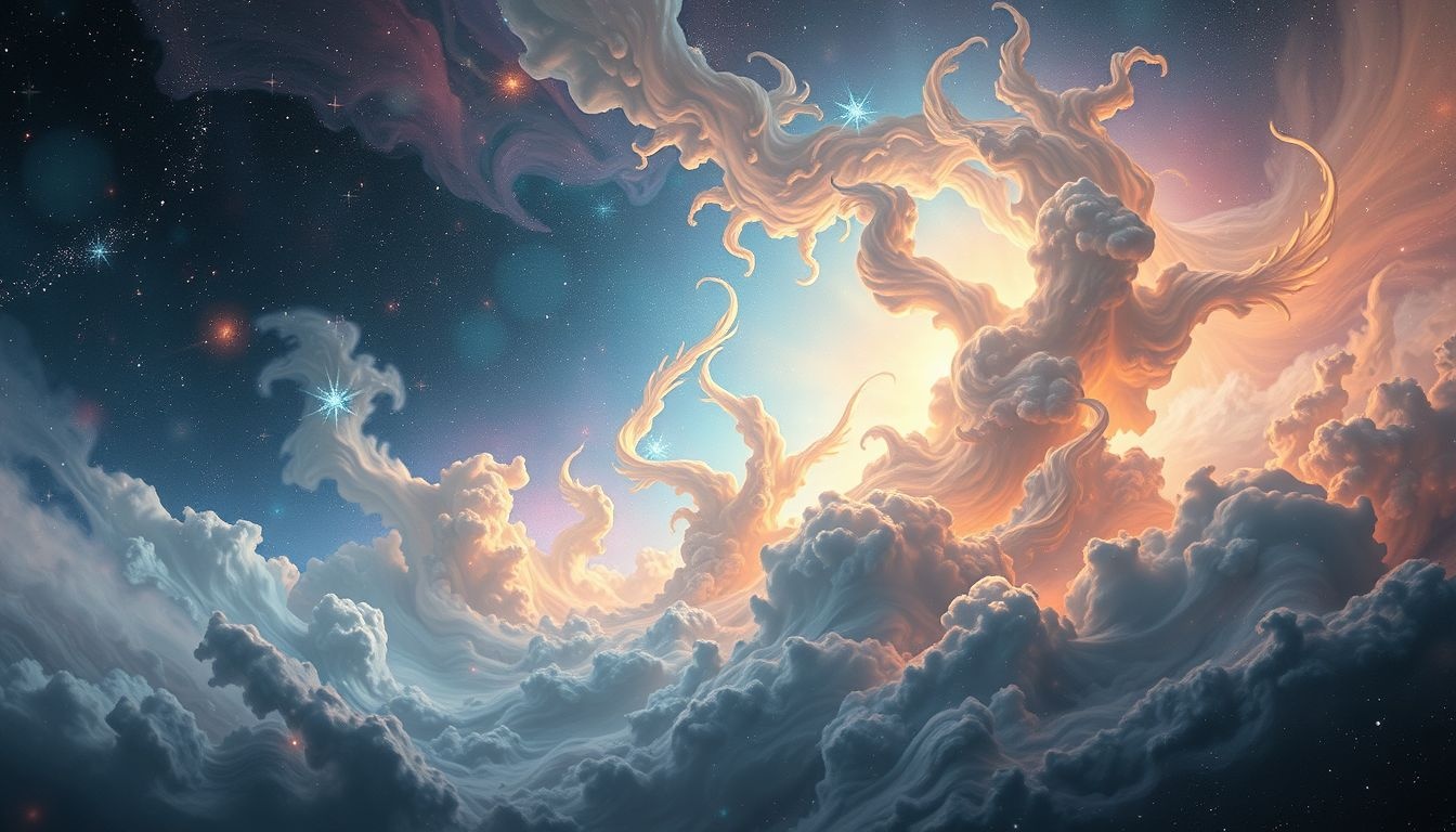 Le changement soudain de style symbolise un esprit en quête de stabilité.