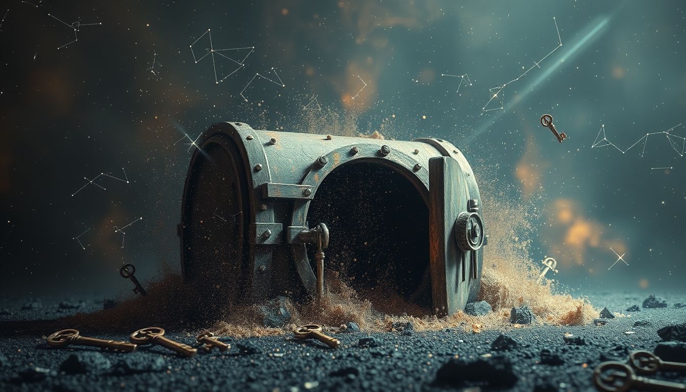 Rêver d'un coffre-fort rouillé révèle des talents cachés oubliés.