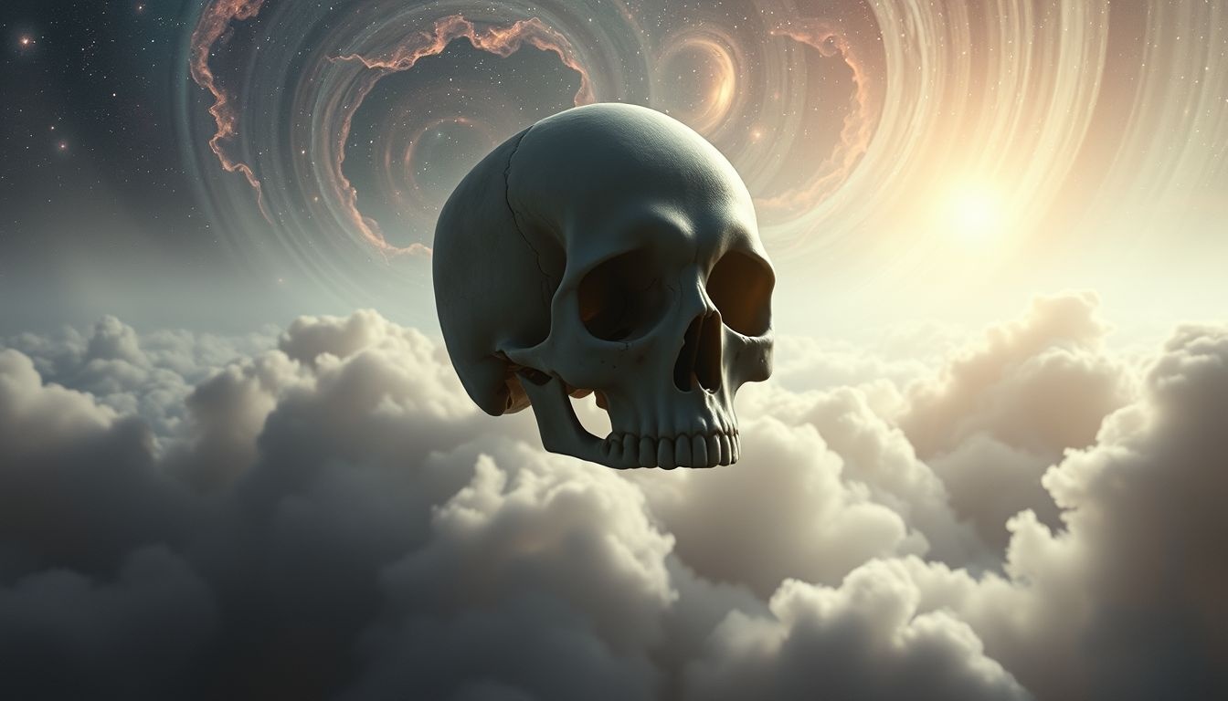 Rêver d’un crâne sans yeux symbolise une vision obscurcie.