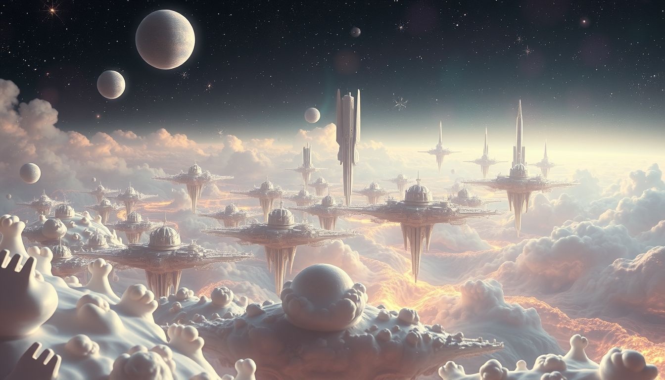 Un défilé militaire futuriste symbolise pouvoir ou contrôle imminent.