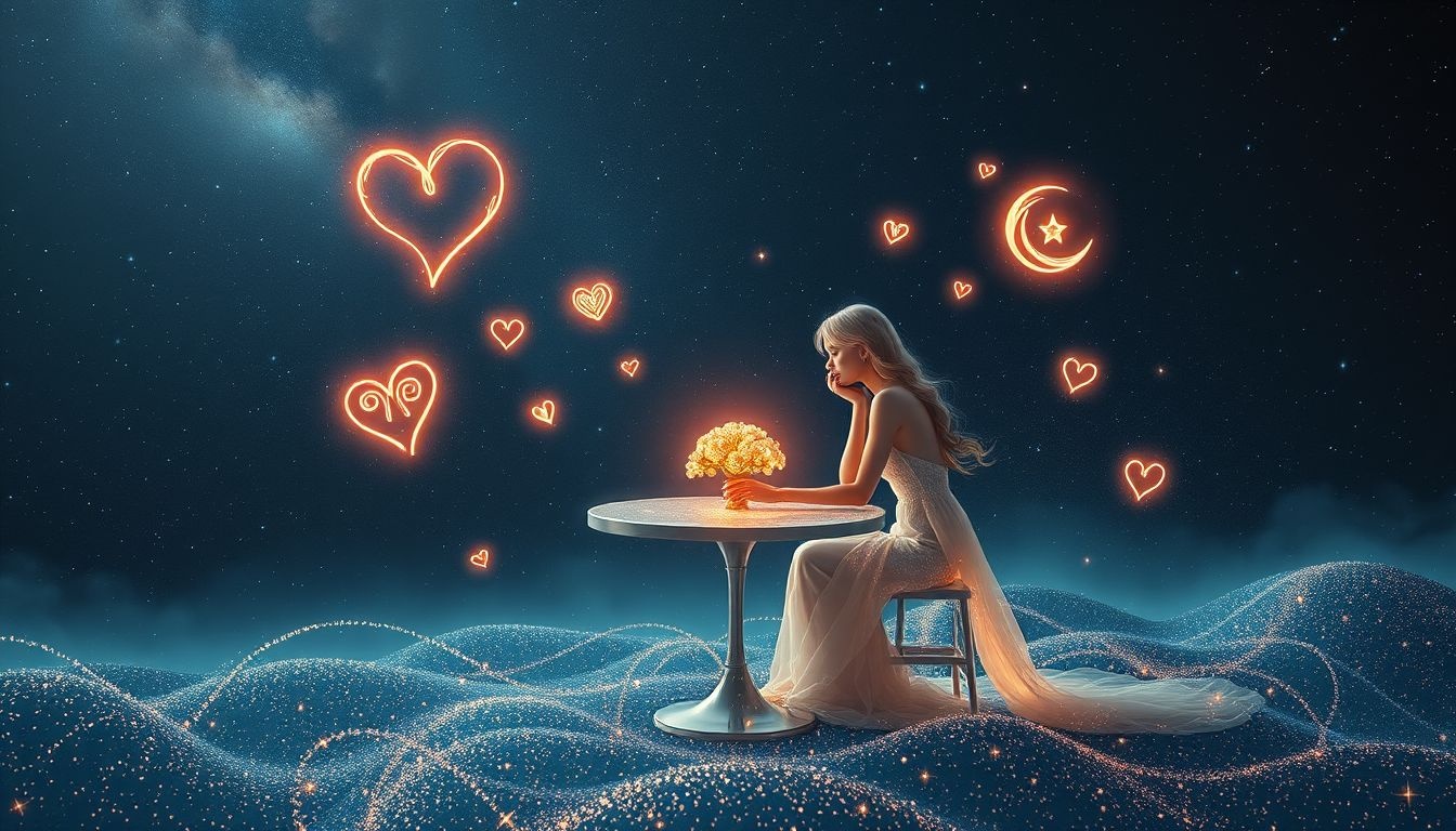Rêver d’un dîner romantique symbolise amour profond et connexion intime.