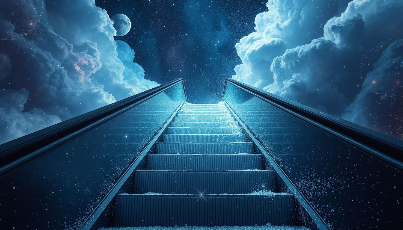 Rêver d’un escalator disparu symbolise perte de contrôle et confusion.