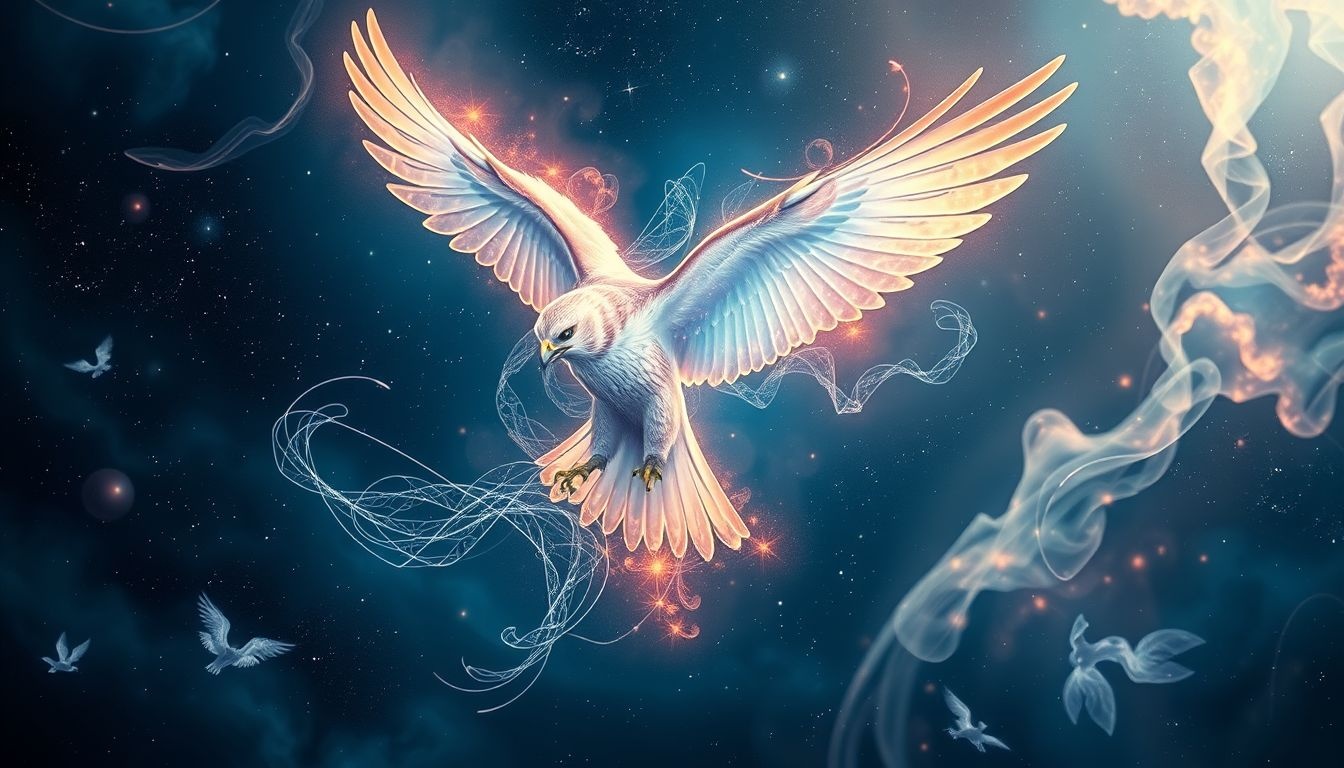 Rêver d’un faucon volant symbolise la liberté et la clairvoyance.