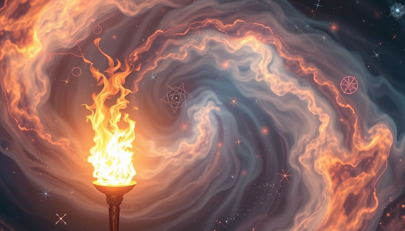 Rêver d’un flambeau évoque l’illumination spirituelle et la métamorphose.