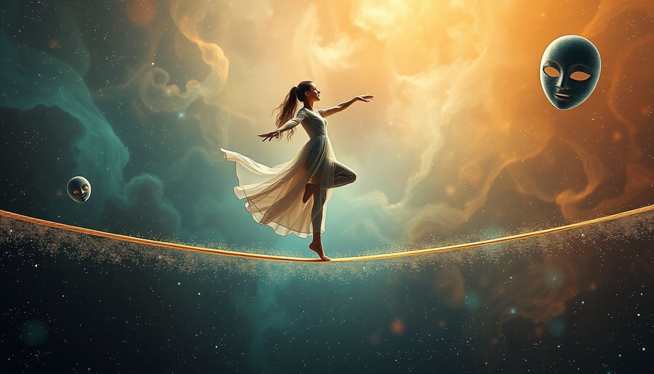 Rêver d'un funambule en costume symbolise un désir de conformité sociale.