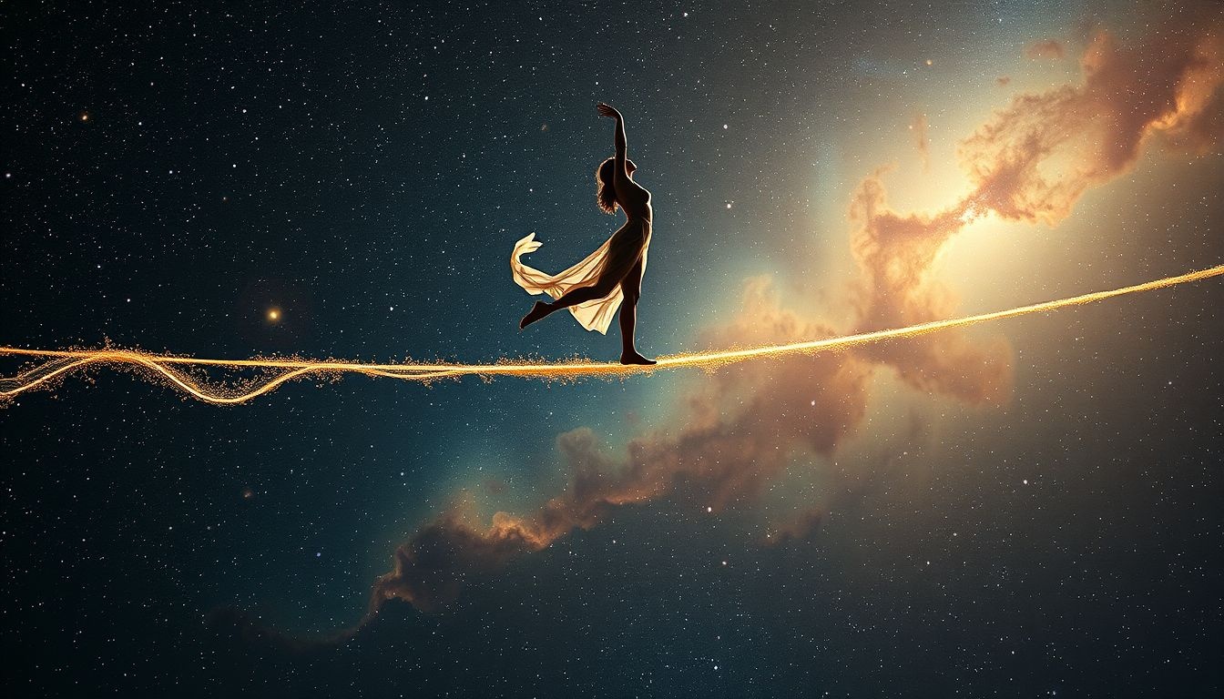 Rêver d'un funambule symbolise équilibre parfait et réussite personnelle.