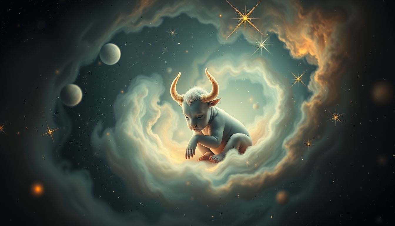 Rêver d’un minotaure enfant symbolise un pouvoir intérieur naissant.