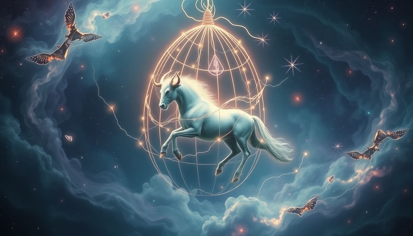 Rêver d'un minotaure en cage symbolise la maîtrise des désirs puissants.
