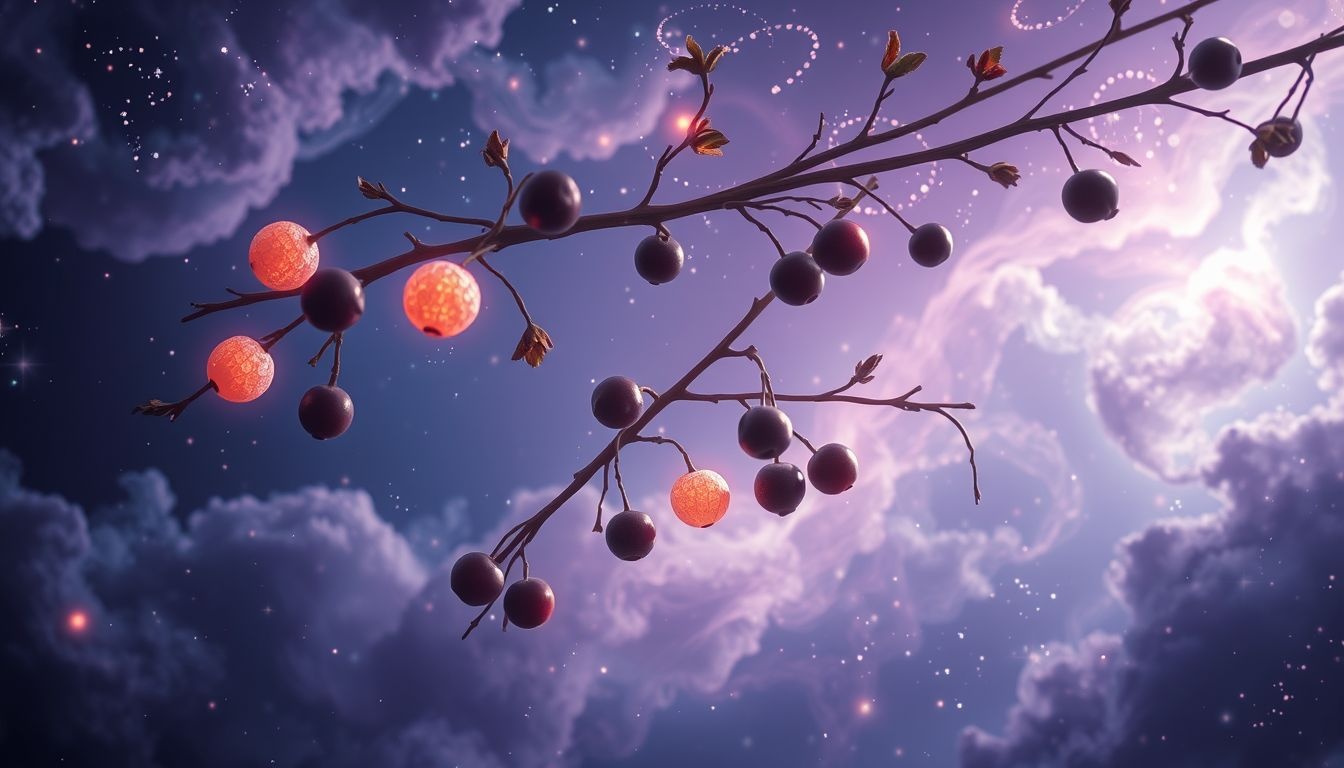 Rêver de prunellier mûr symbolise abondance et succès mérité.