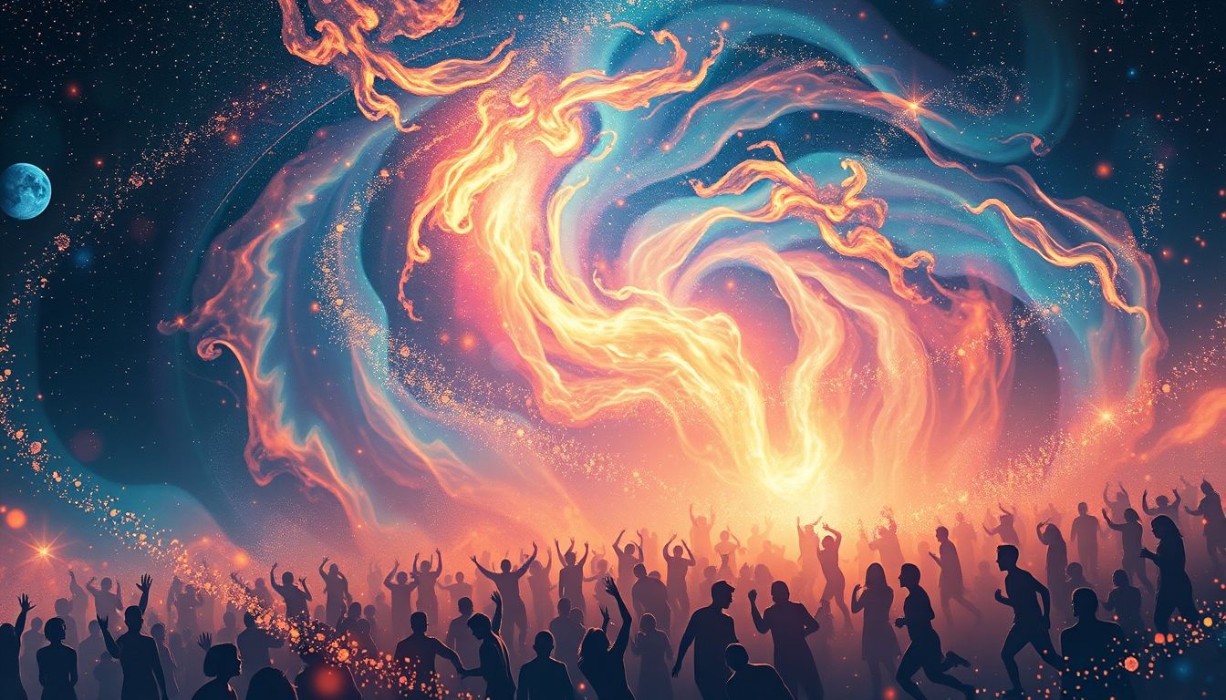 Rêver d’un rappeur en concert symbolise énergie, unité et expression.