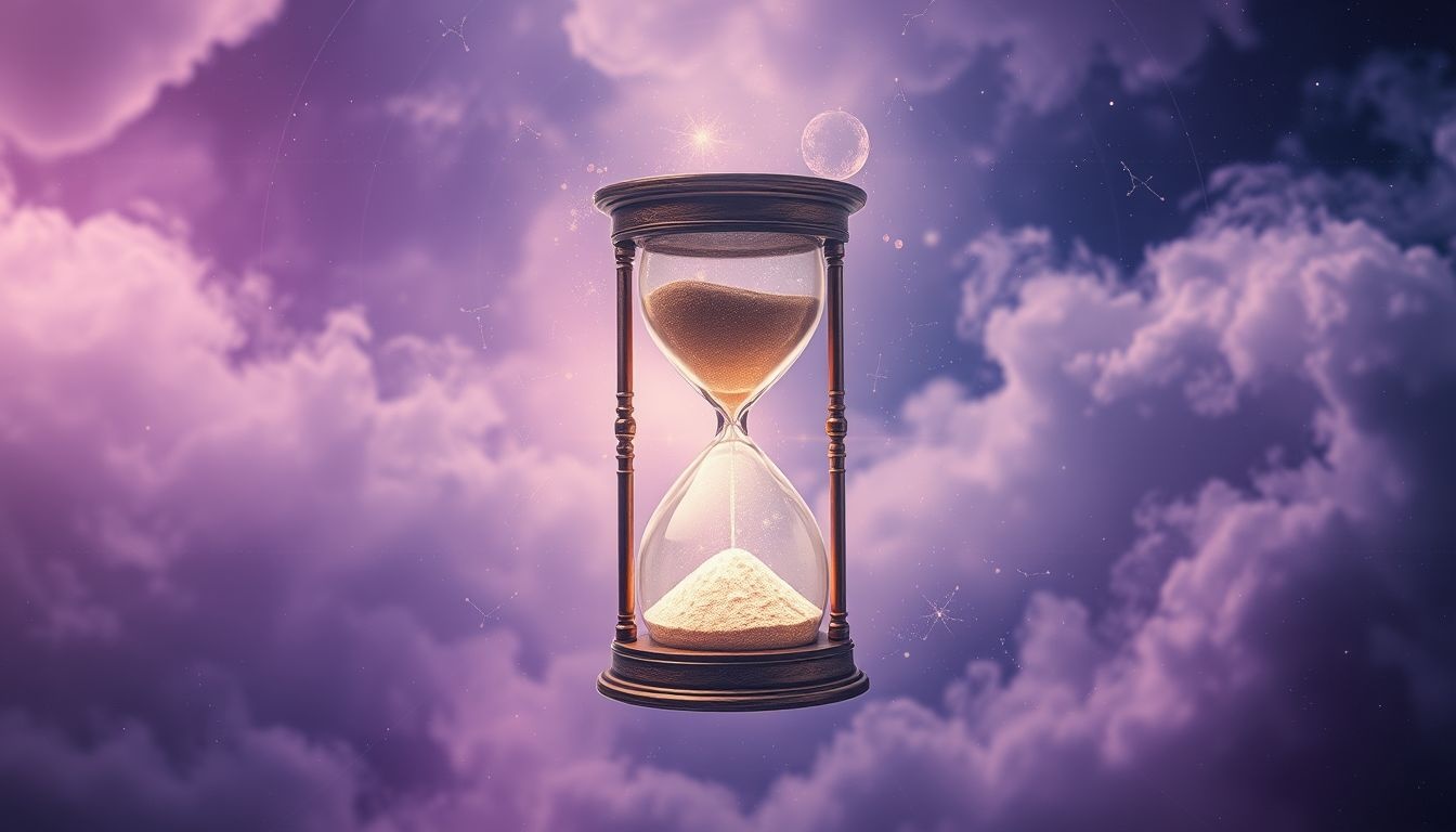 Rêver d’un sablier antique symbolise le poids précieux du temps passé.
