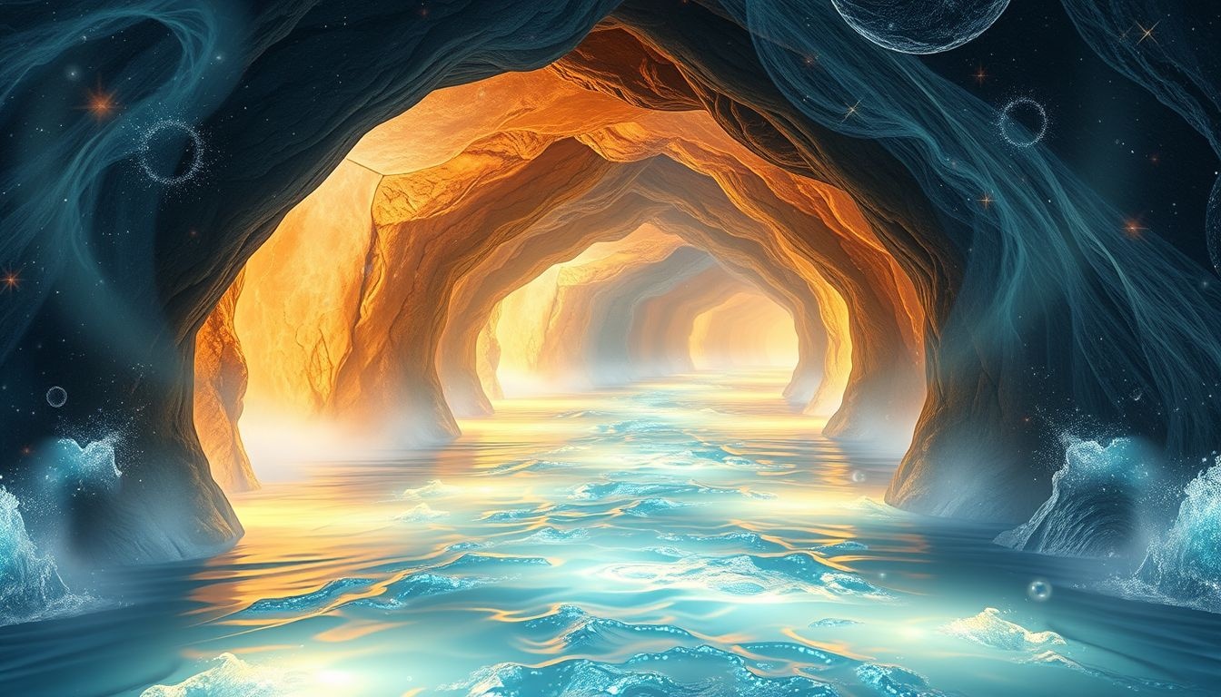 Rêver d'eau dans un tunnel symbolise purification et renaissance intérieure.