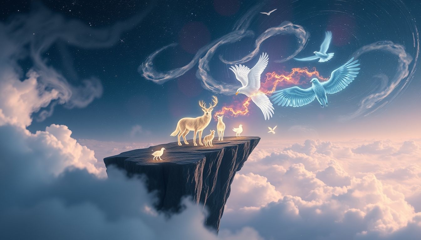 Rêver d’animaux sur une corniche symbolise un équilibre fragile.
