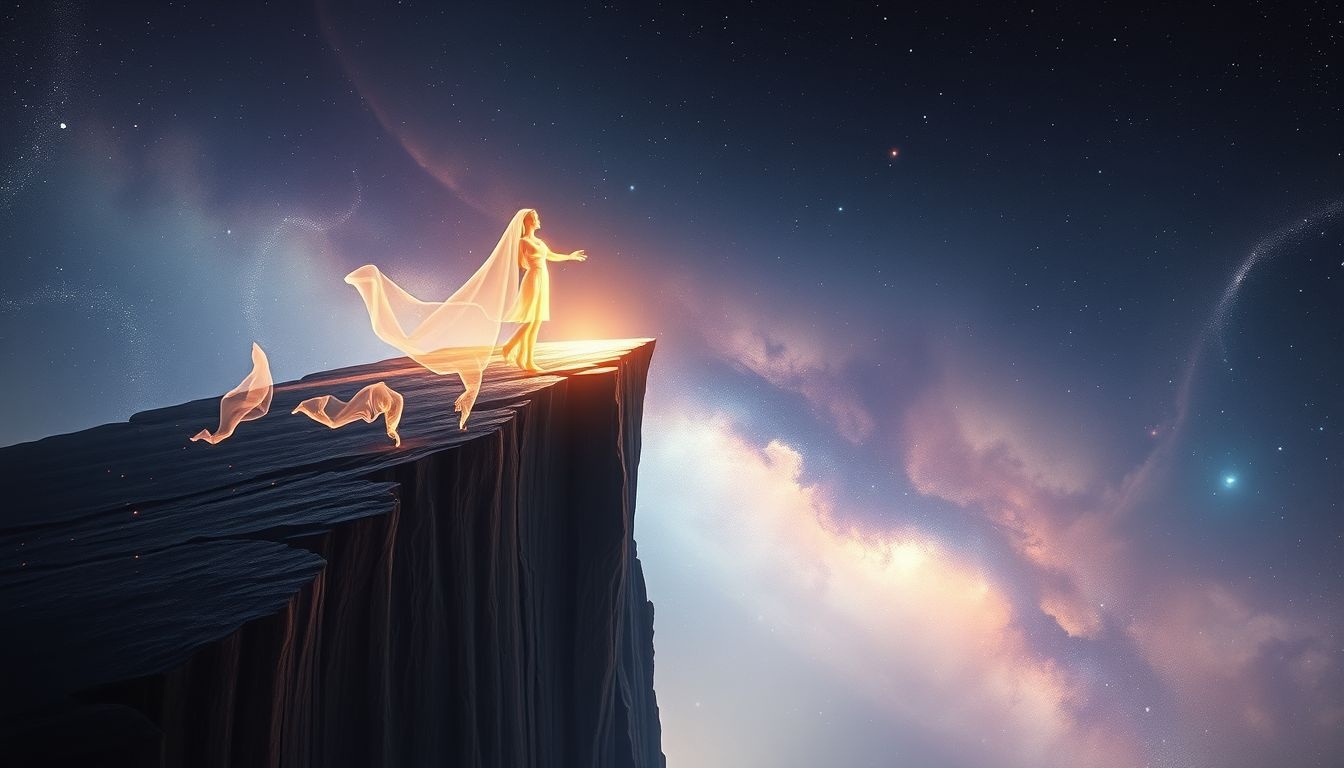 Rêver d'une corniche symbolise souvent un choix crucial à venir.