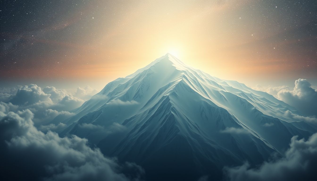 Rêver d’une crête enneigée symbolise défis personnels et pureté intérieure.