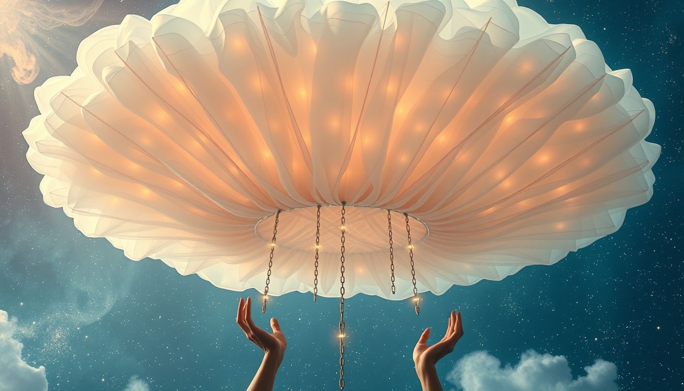 Rêver d'une crinoline lourde symbolise un fardeau émotionnel pesant.