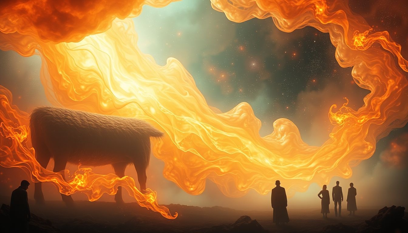 Rêver d'une étable en feu symbolise colère et renouveau intérieur.