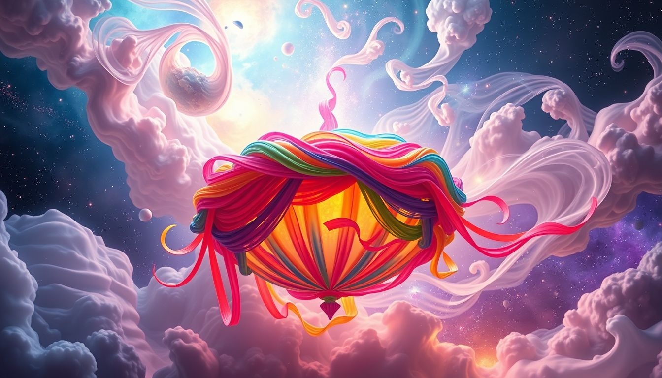 Rêver d'une faîtière colorée symbolise joie et expression créative.