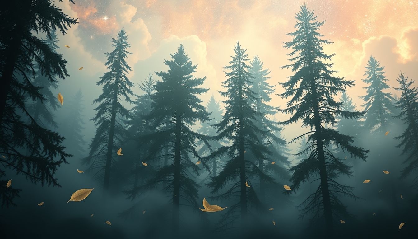 Rêver d'une forêt de cèdres symbolise force et protection intérieure.