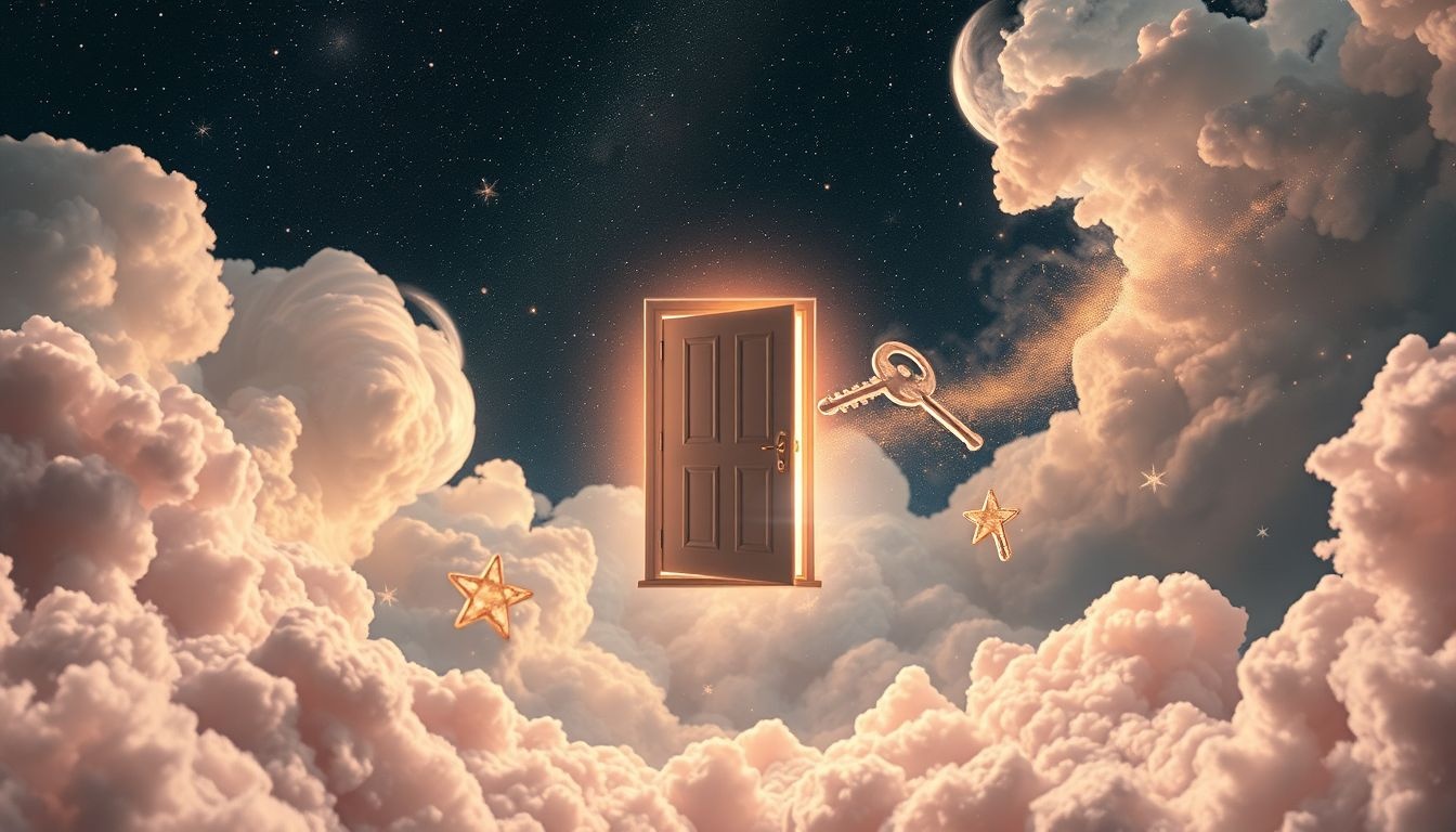 Rêver d’une porte fermée à clé symbolise souvent un obstacle intérieur.