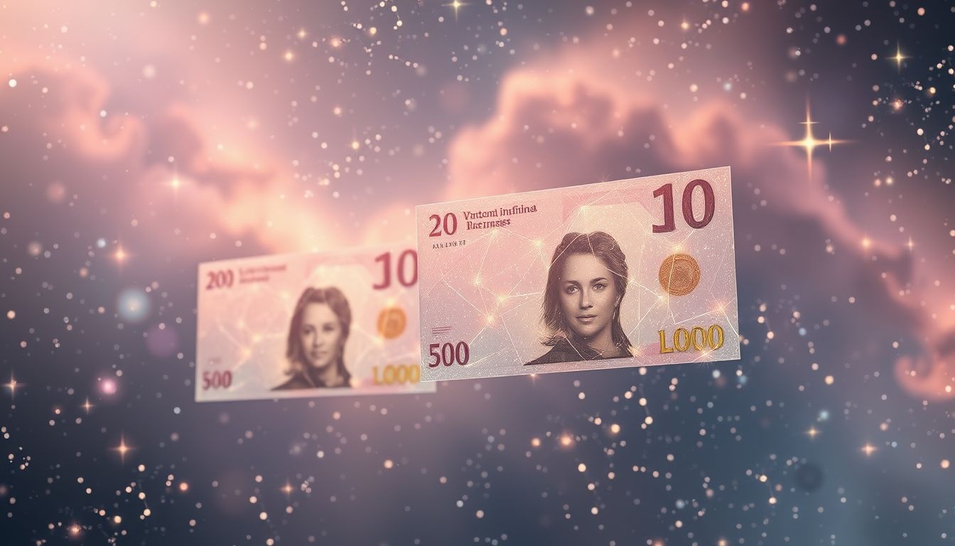 Rêver de billets avec visages proches révèle émotions financières profondes.