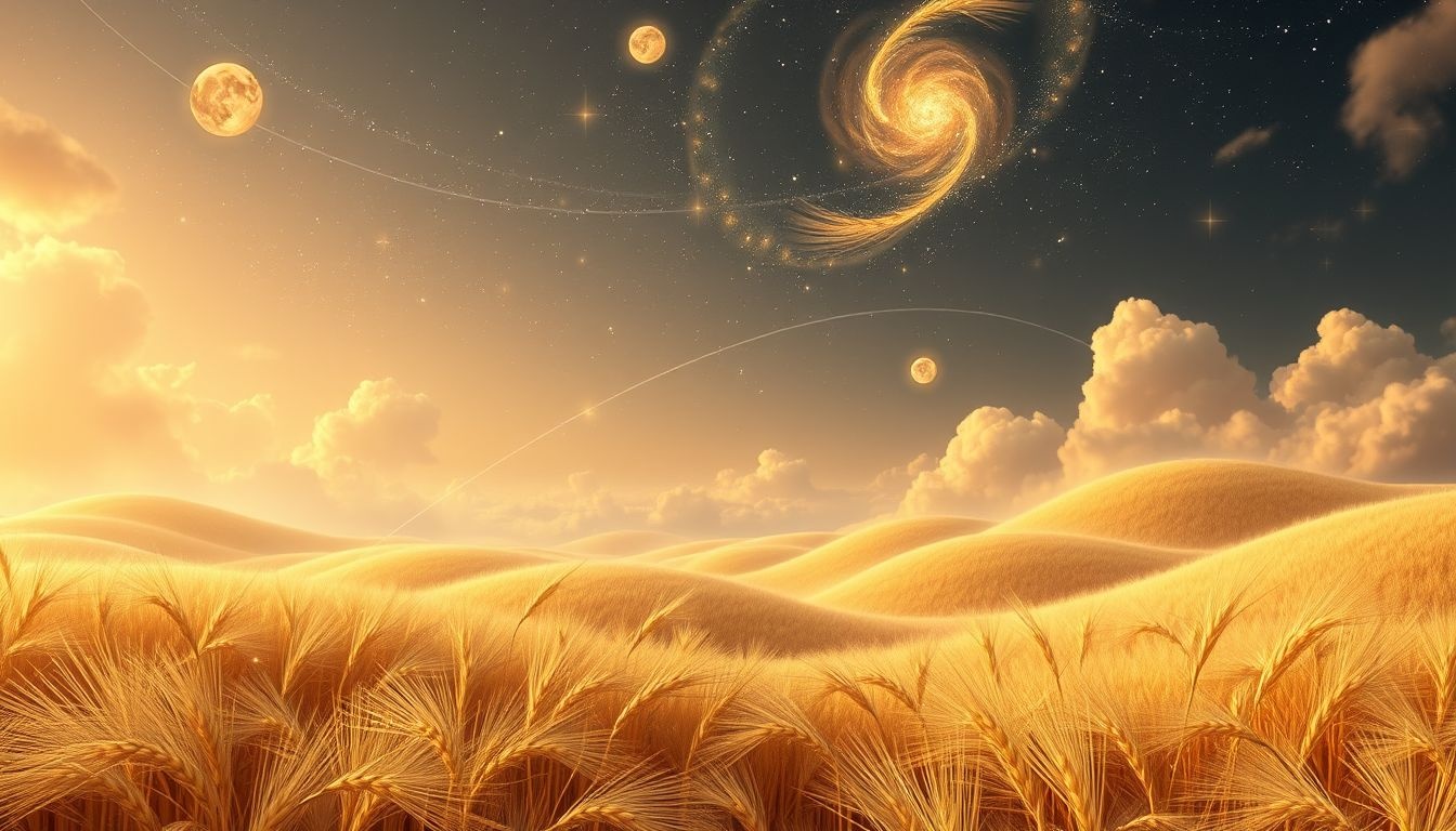 Rêver de champs de seigle symbolise fertilité et abondance à venir.