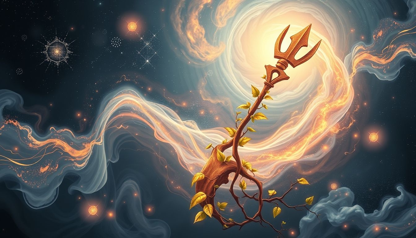 Forger un outil agricole symbolise la prospérité et harmonie naturelle.