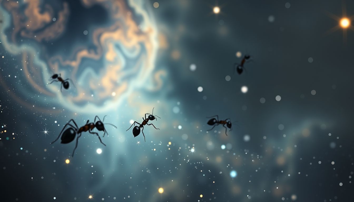 Rêver de fourmis noires symbolise souvent persévérance et travail acharné.