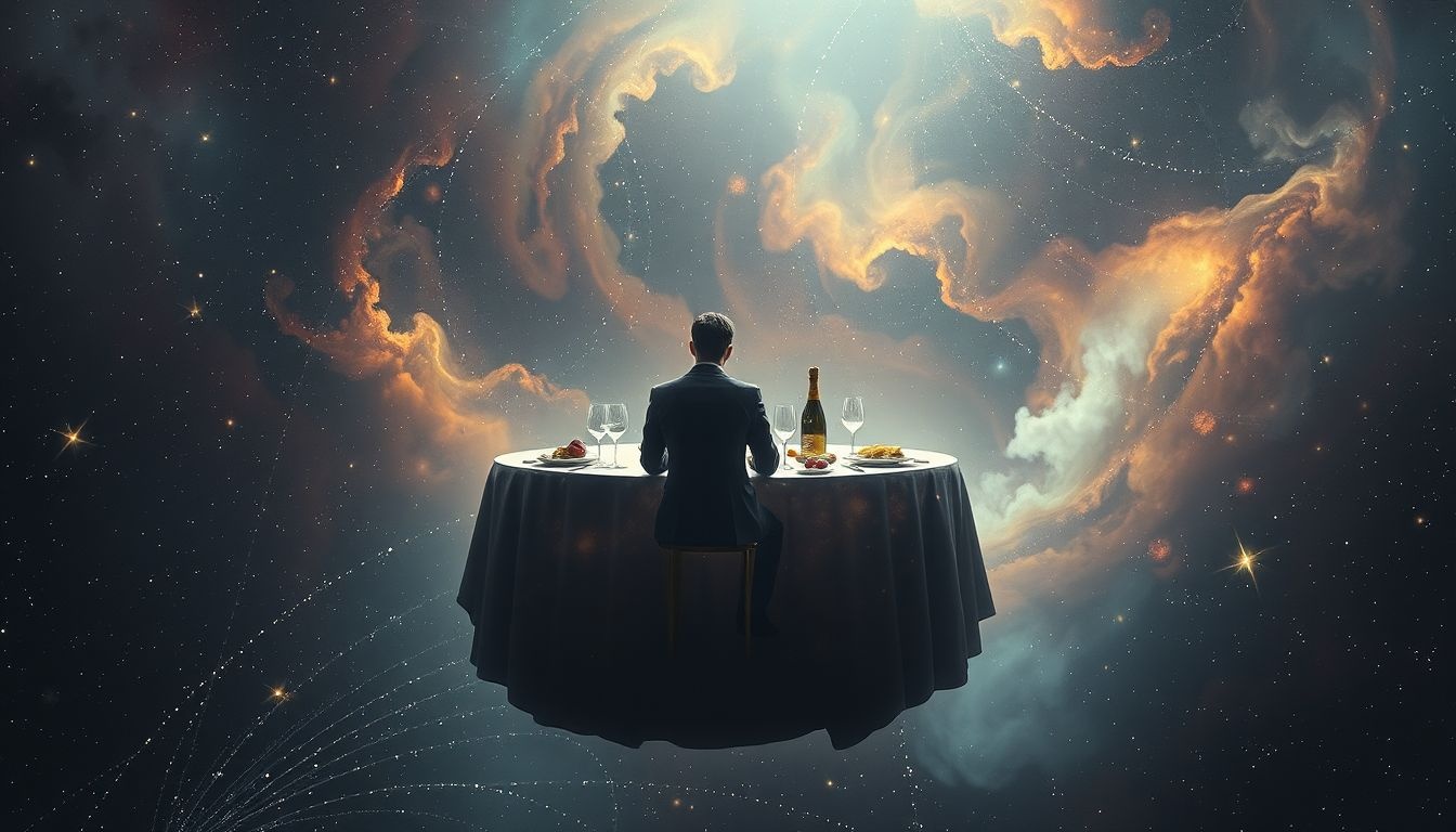 Rêver de manger seul à un festin symbolise l’introspection personnelle.