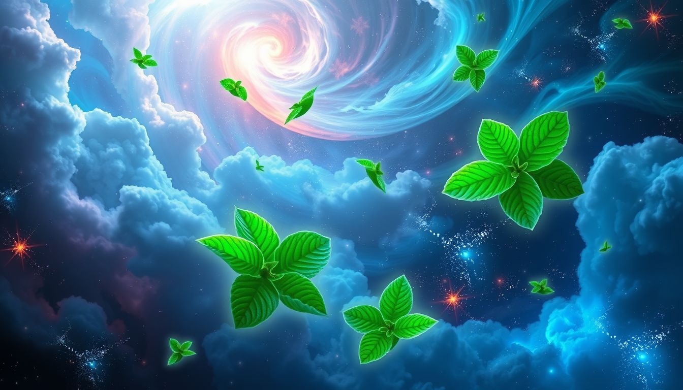 Rêver de menthe poivrée symbolise énergie renouvelée et clarté d’esprit.