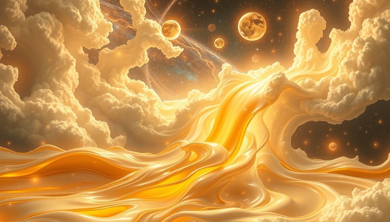 Rêver de miel et de lait symbolise richesse, paix et équilibre.