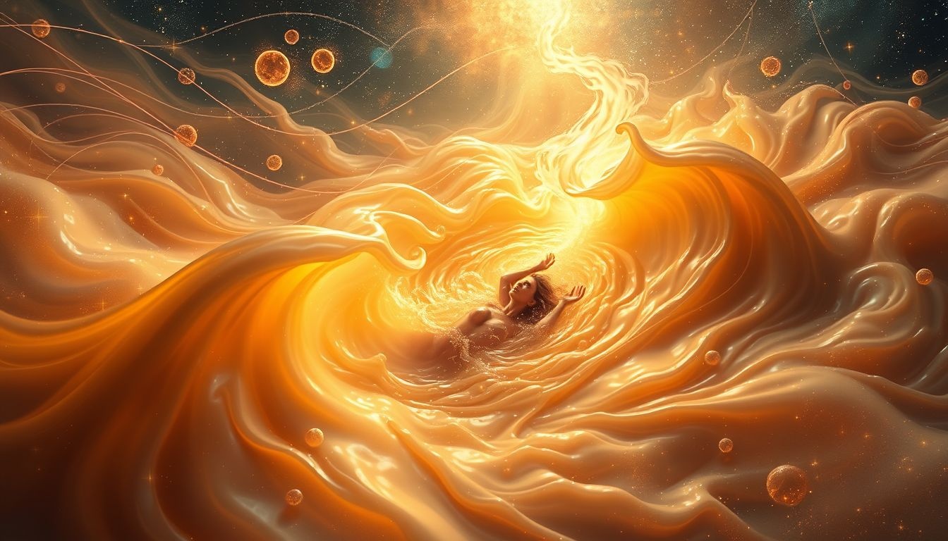 Rêver de sirop symbolise souvent une douceur envahissante et plaisante.