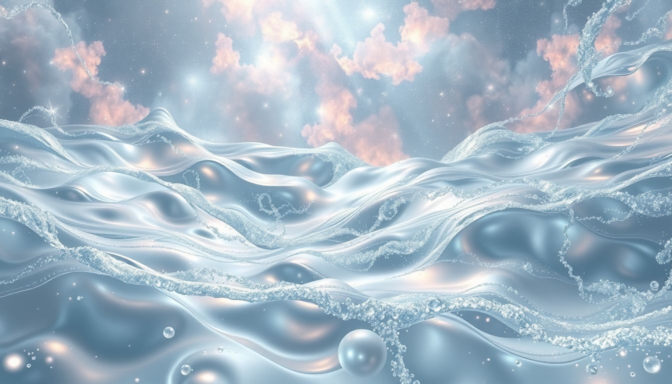 Rêver de platine et d'eau symbolise clarté émotionnelle profonde.