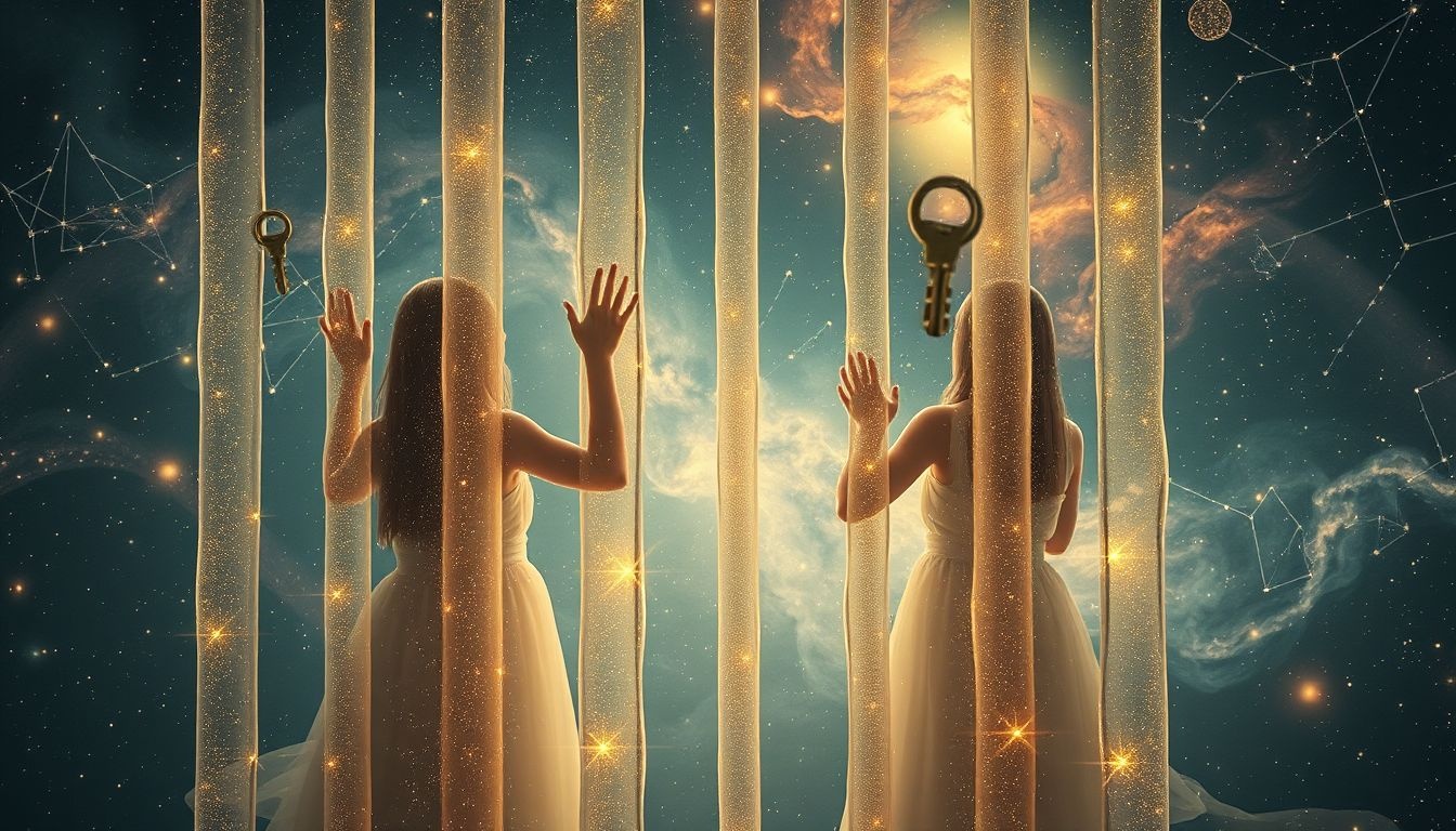 Rêver de prison symbolise souvent culpabilité et besoin de pardon.