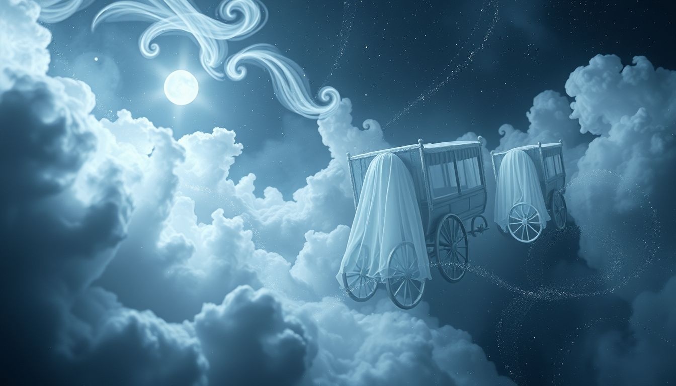 Rêver d'un corbillard symbolise souvent une transition ou renouveau.